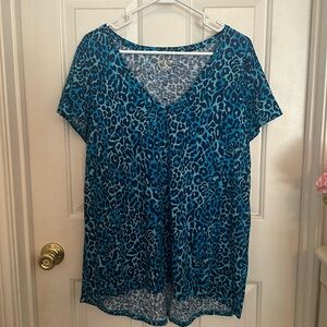 Lilly Pulitzer leopard print t-shirt